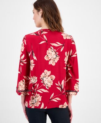 Women's Rhinestone Floral Top, Macy's Exclusive