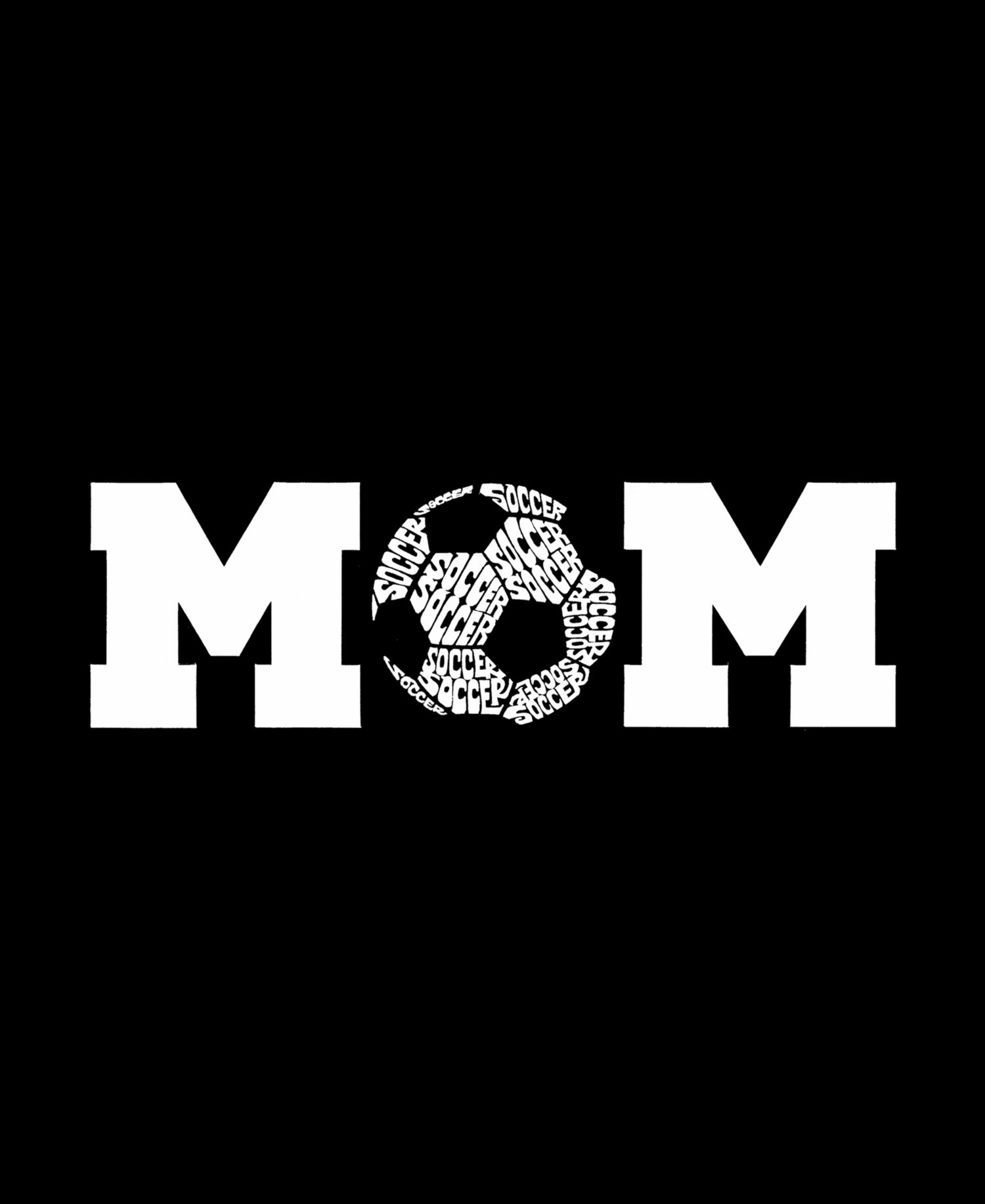 Plus Size Soccer Mom Word Art T-Shirt