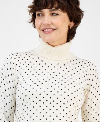 Women's Long-Sleeve Turtleneck Sweater, Created for Macy's