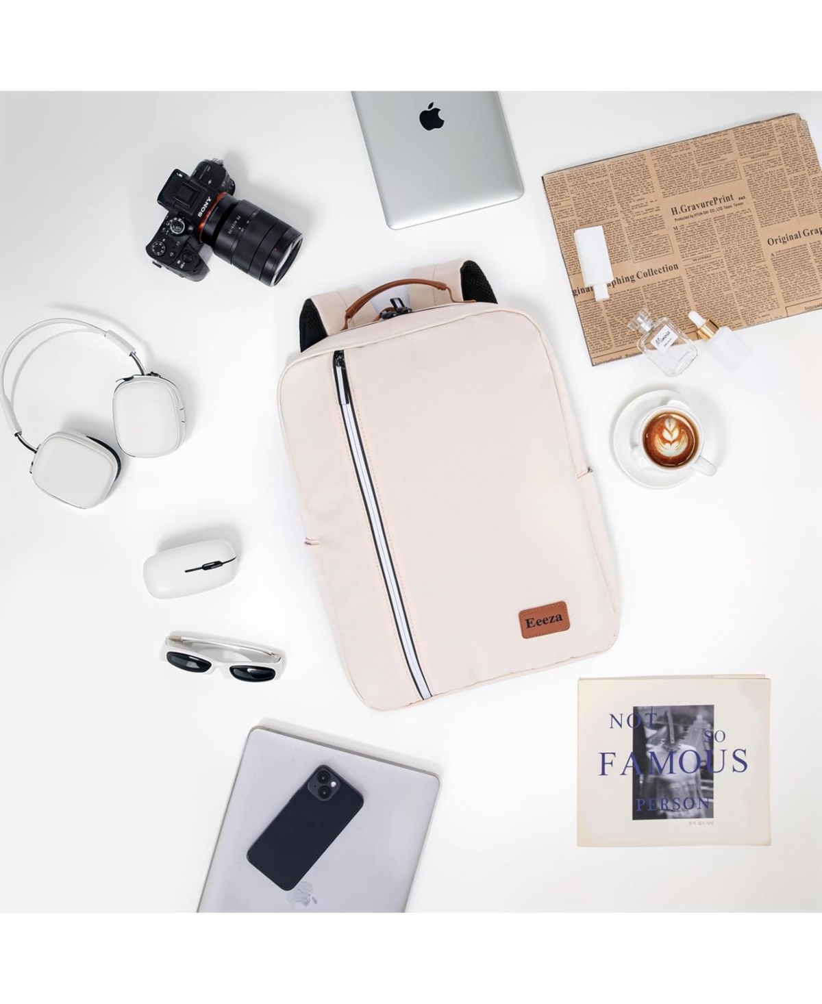 Laptop Backpack, Durable Lightweight Travel Backpack Featuring Spacious Main Laptop Compartment, Functionality for Travel, School, Daily Use