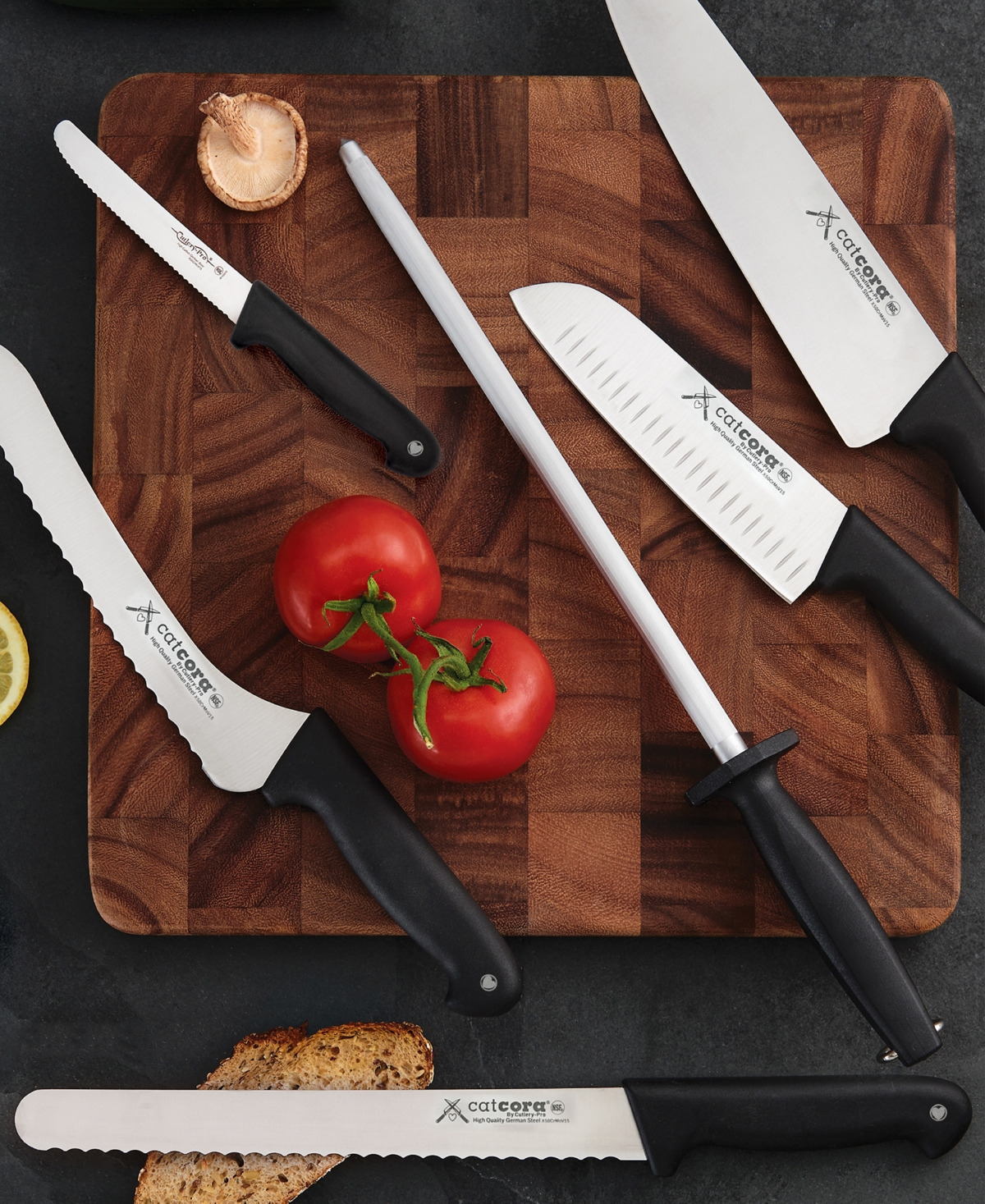 Cat Cora Cutlery-pro 2-piece Soft-grip Handle Paring Knives Set In Multi