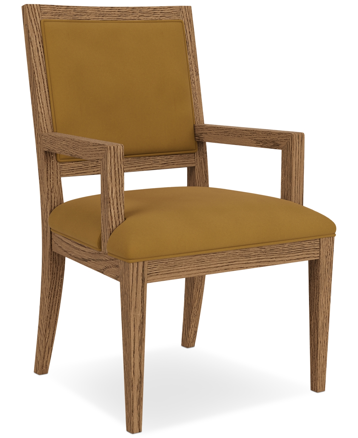 Macy's Everleigh Upholstered Back Arm Chair In Brown
