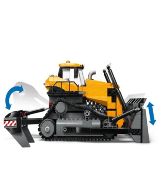 City Yellow Bulldozer 60466 Toy Building Set, 682 Pieces