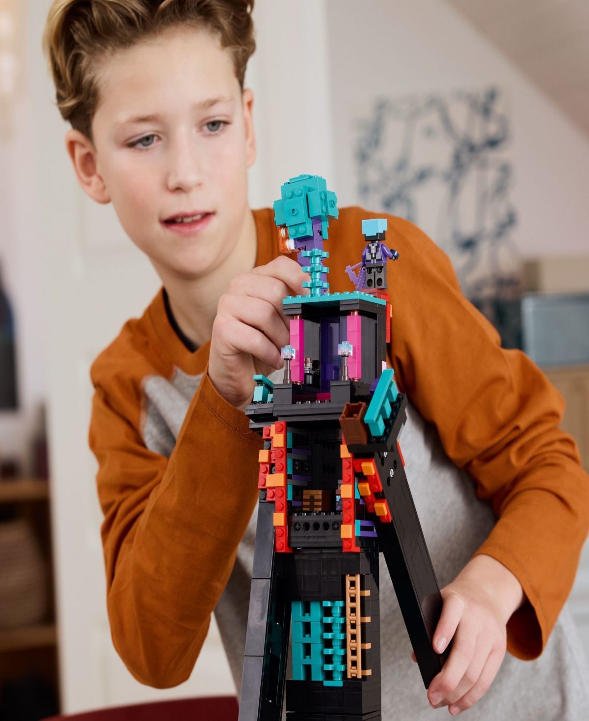 Lego Minecraft the Enderman Tower 21279 Toy Building Set, 867 Pieces