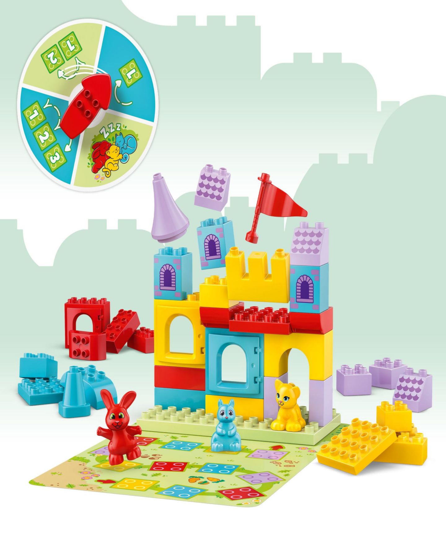 Детский конструктор LEGO® Duplo Town Hopey's Castle Game 10450 Toy Building Set, 47 Pieces — фото 4