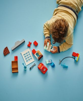 DUPLO Disney McQueen's Visit to Doc's Garage 10456 Toy Building Set, 35 Pieces