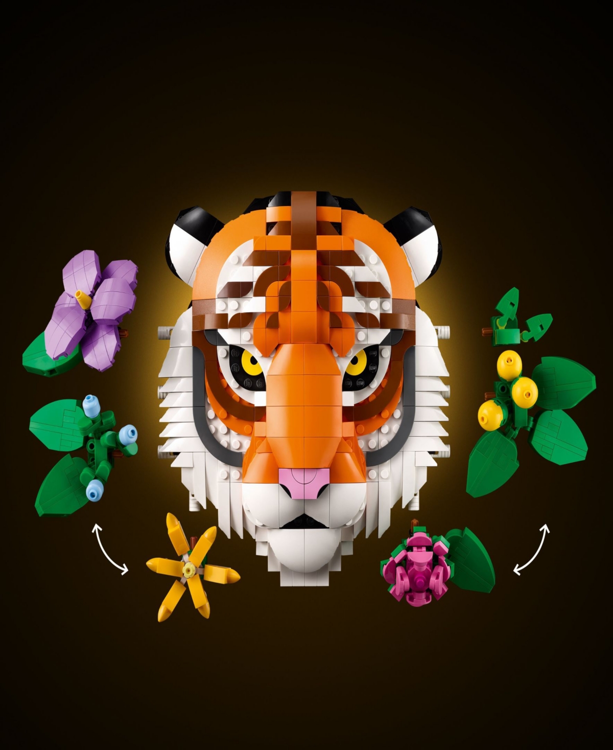 Lego Art The Fauna Collection Tiger 31217 Toy Building Set, 744 Pieces In Multi