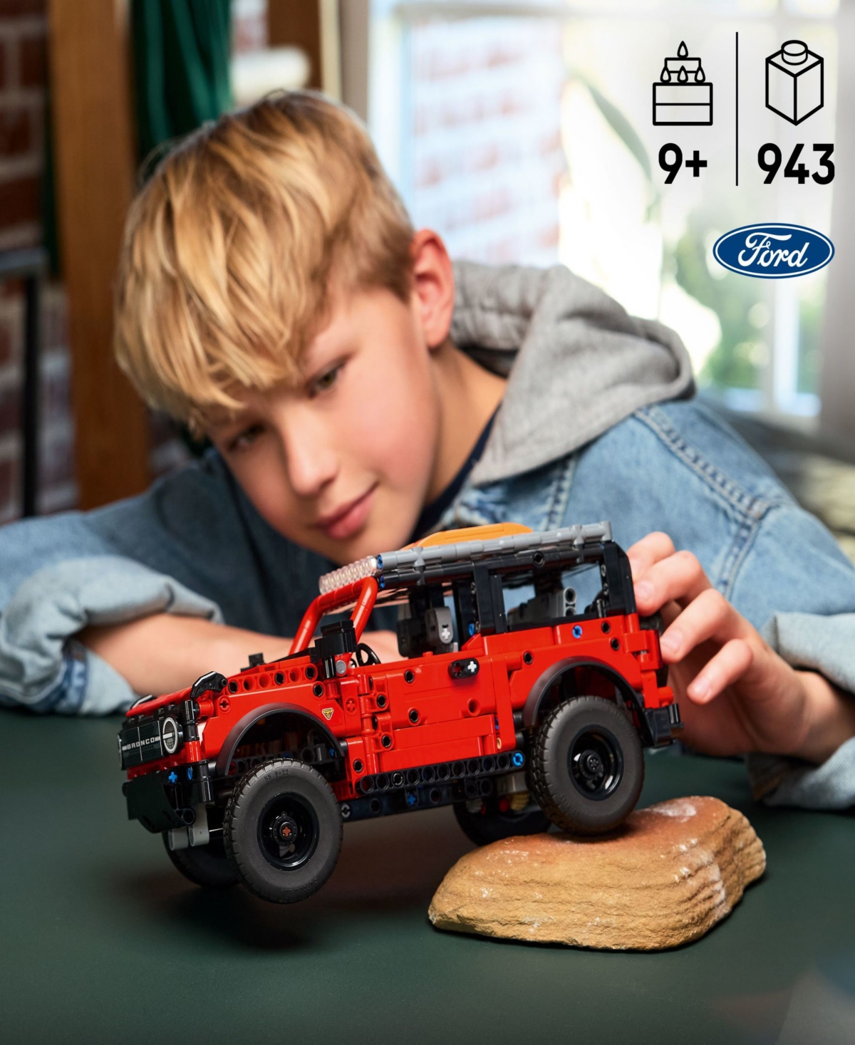 Lego Technic Ford Bronco Suv Kids Toy Car 42213, 943 Pieces In Multi