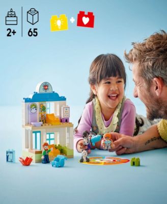 DUPLO Town First Time Visit with the Doctor Office Building Toy Playset 10449, 65 Pieces