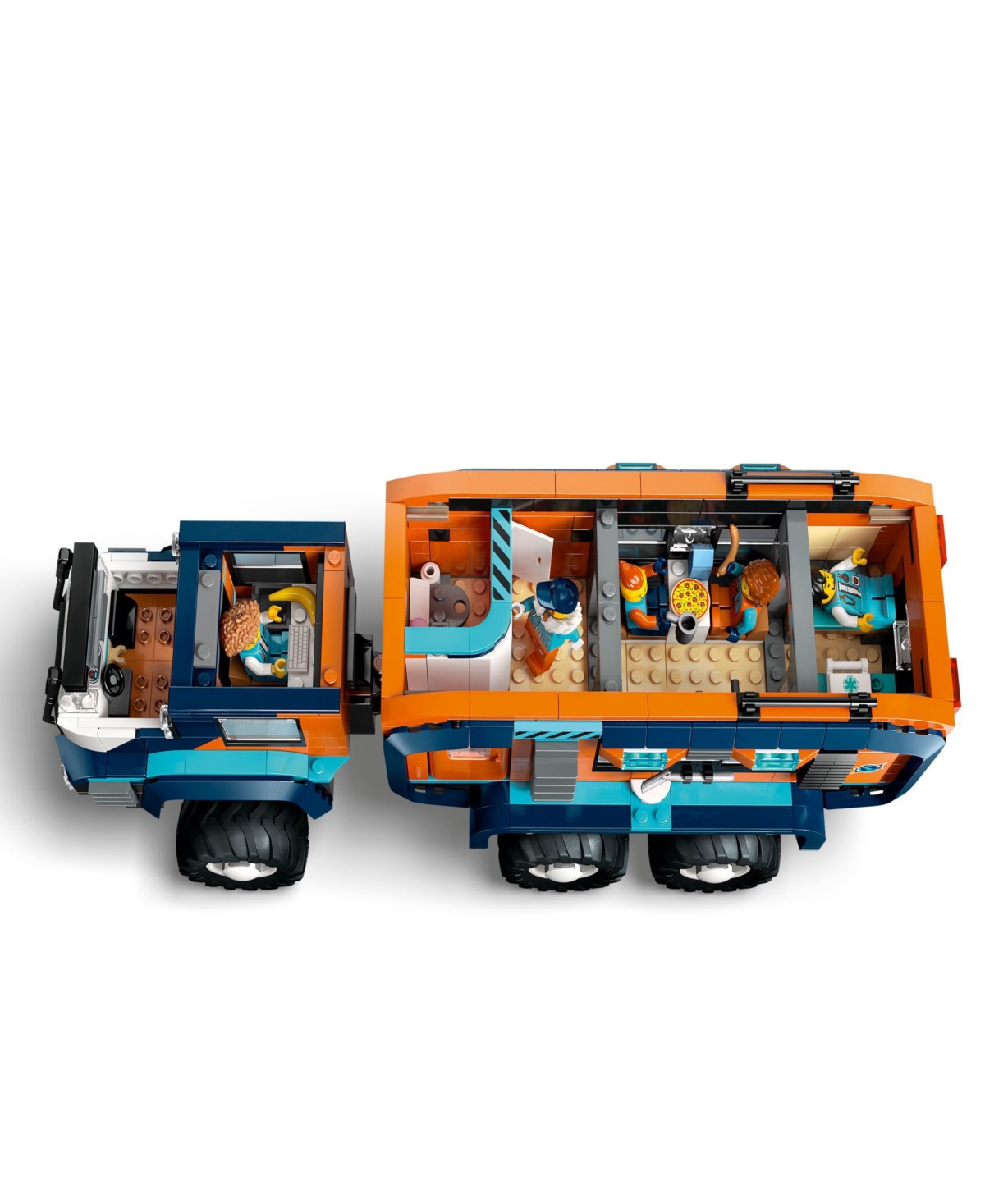 Lego City Arctic Explorer Science Lab Truck 60471 Toy Building Set, 1064 Pieces In Blue