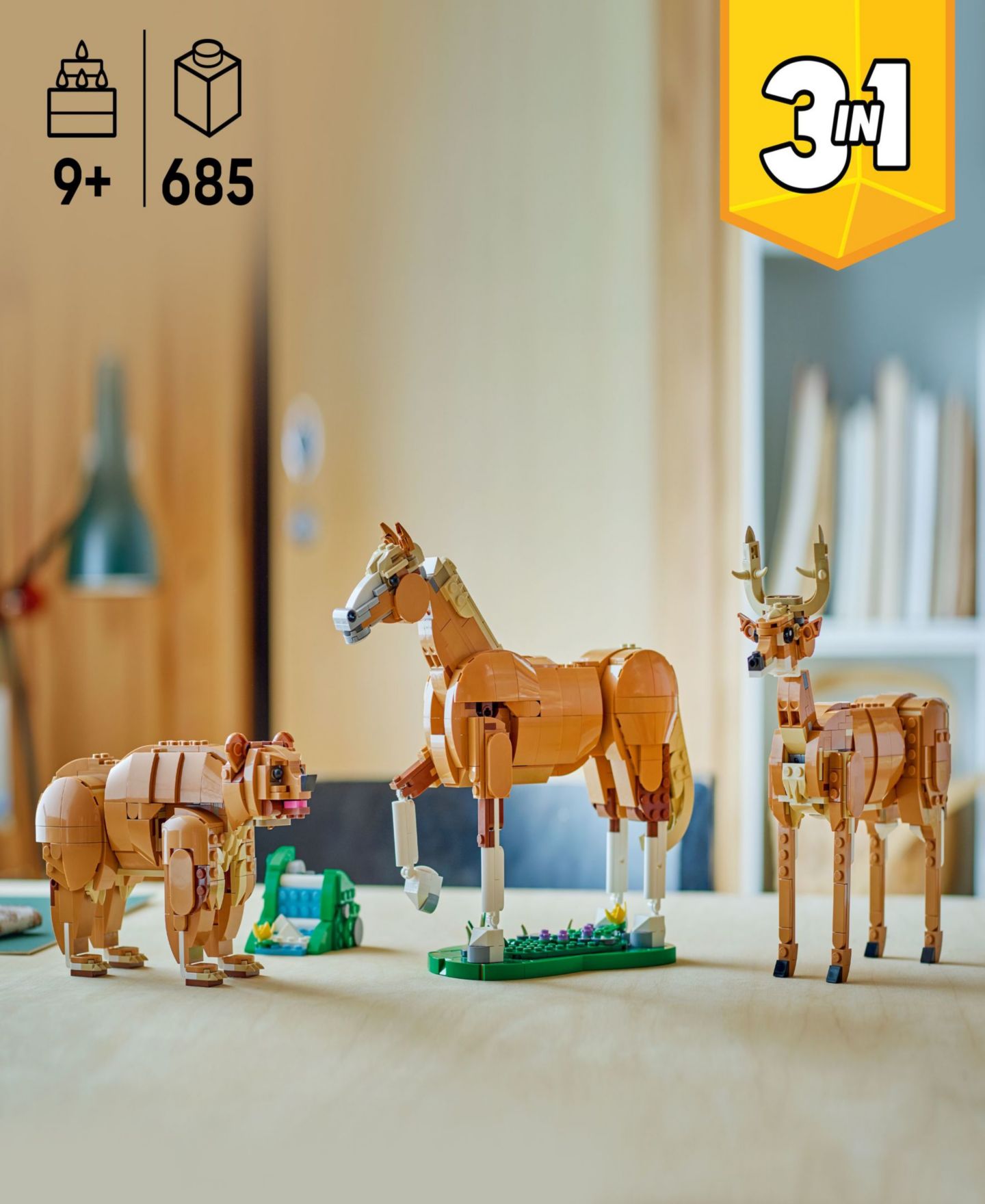Детские конструкторы LEGO® Creator 3 in 1 Beautiful Horse Building Toy 31166, 685 Pieces — фото 2