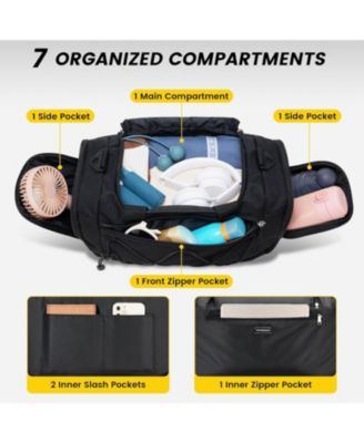 Gym Bag for Men - 18 Inches Small Duffle Bag with Shoe Compartment, Lightweight Travel Bag for Sports, Gym & Weekend Trips