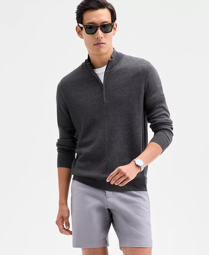 Men's Long Sleeve Merino Quarter-Zip Sweater - thumbnail 6