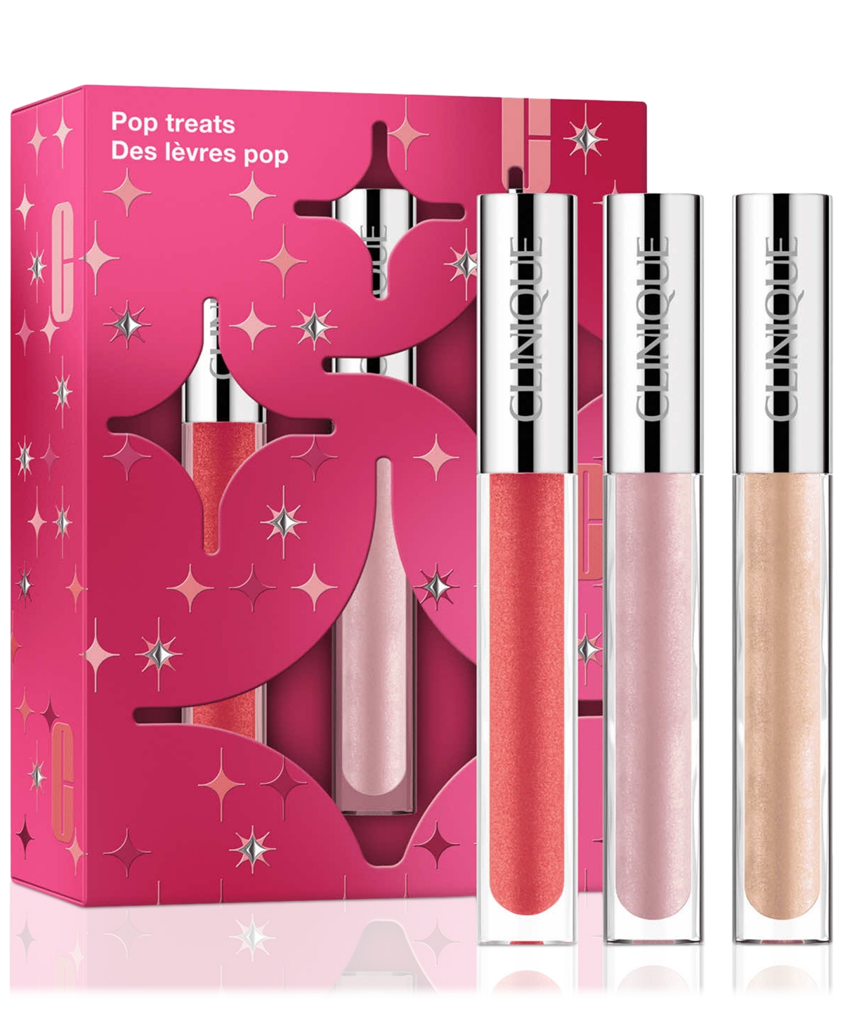 Clinique 3-pc. Pop Treats: Pop Plush Lip Gloss Holiday Gift Set In Transparent