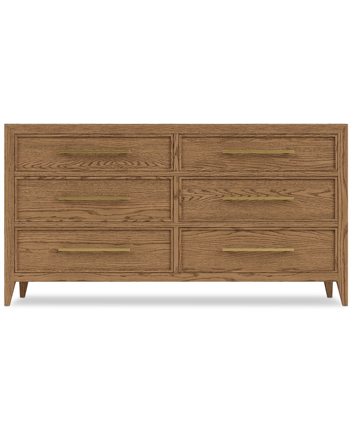 Macy's Everleigh Six Drawer Dresser In Brown