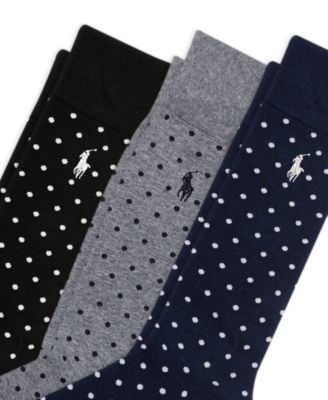 Men's 3-Pk. Classic Dot Dress Socks