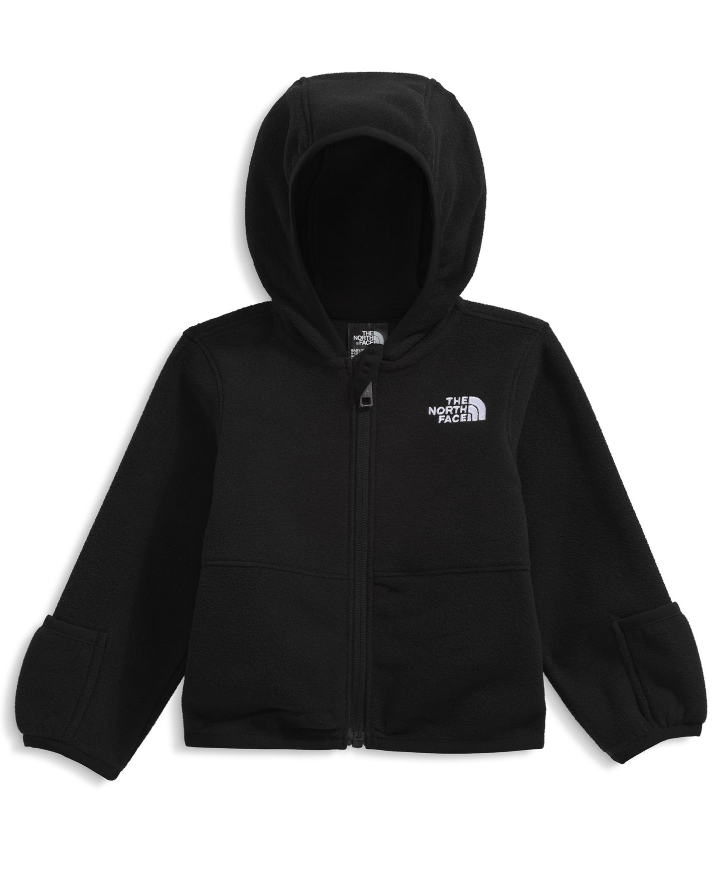Худи The North Face Glacier Full Zip для малышей, цвет: Чёрный — фото 1