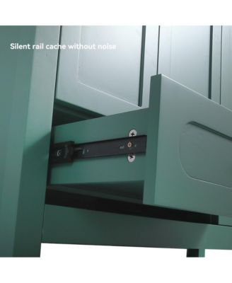 48" Vanity Set With Ceramic Sink, 4 Soft-Close Doors & 2 Drawers, Spacious Bath Storage