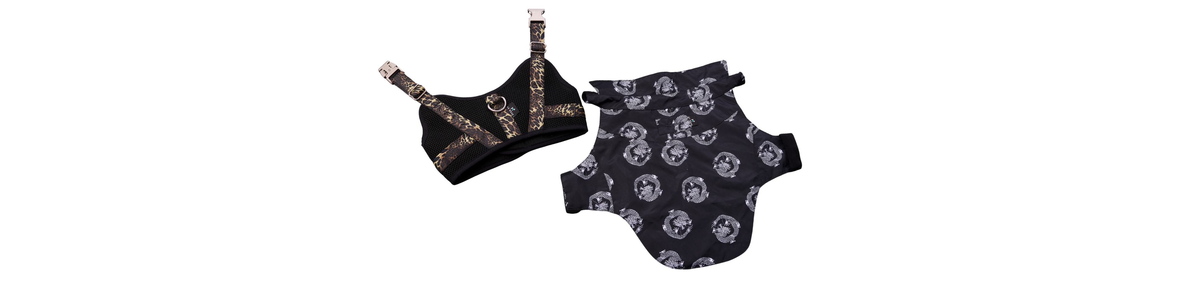 Natori Black Camp Shirt & Harness Set