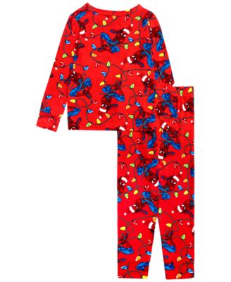 Spiderman Toddler Boys' Tight Fit Long-Sleeve Pajama, 2-Piece Set