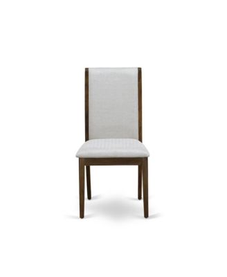 5-Pc Kitchen Table Set A Pedestal Dining Table, 4 Grey Fabric Dining Chairs