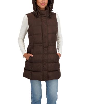 Women's Puffer Vest With Drawstring Waist