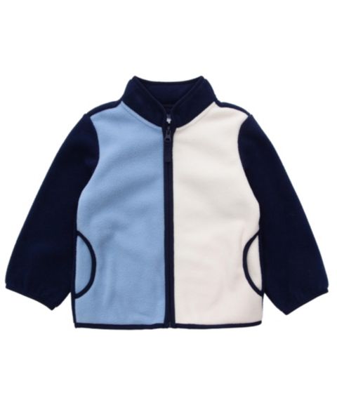 Куртка Rokka&Rolla Adventure Fleece Jacket для мальчиков-малышей, цвет: Синяя слоновая кость