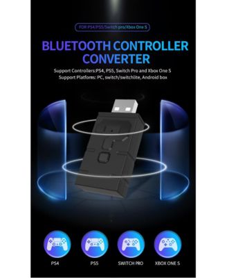 Wireless USB Bluetooth Controller Adapter for Nintendo Switch OLED, Switch LITE, PS5, PS4, Xbox One, PC, STEAM