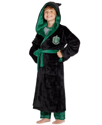 Big Girls Hogwarts Castle Houses Crest Fleece Robe Pajama Bathrobe