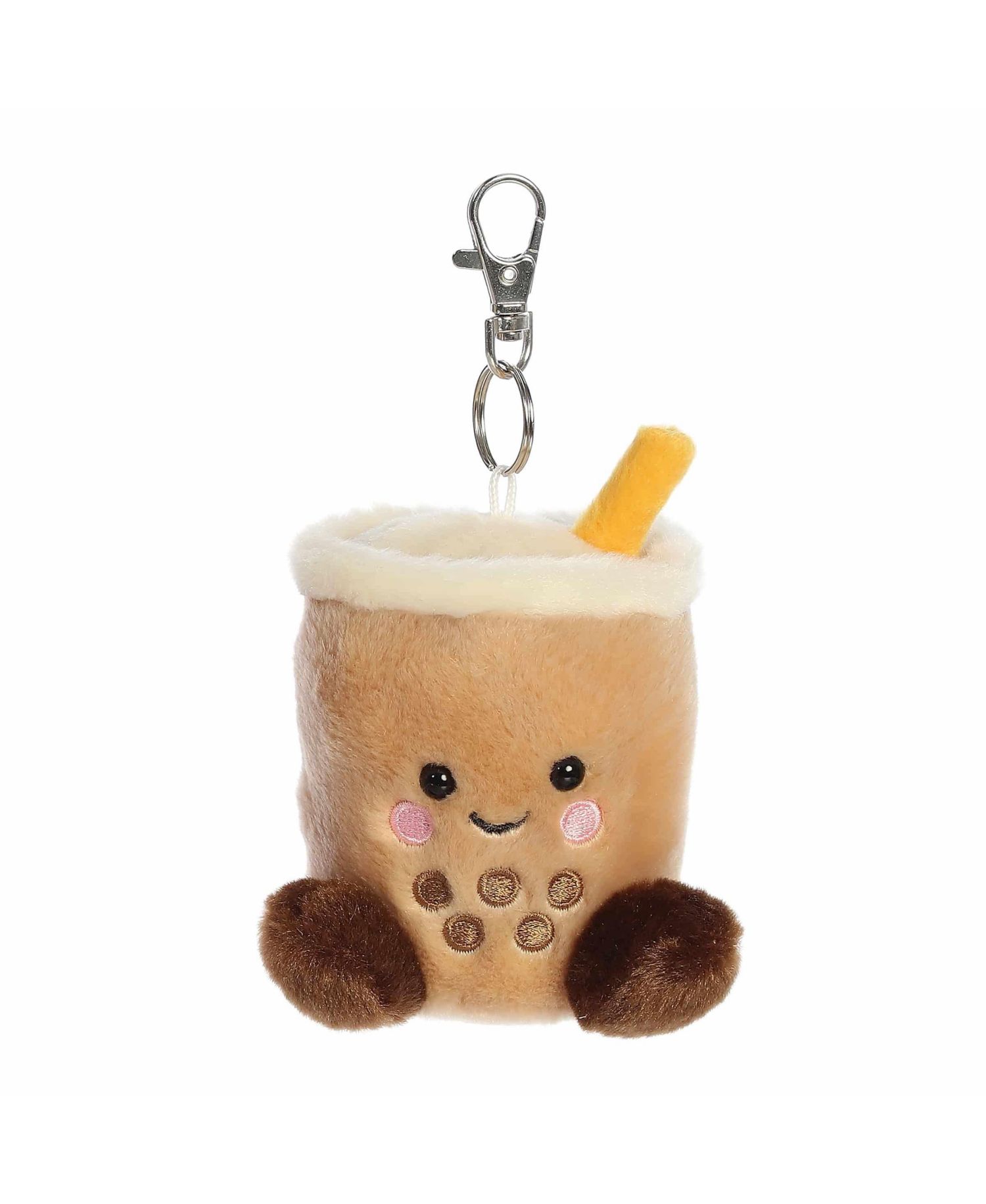 Mini Milky Tea Boba Palm Pals Adorable Clip-On Brown 4
