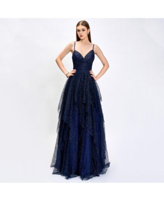 Women's Brylee Glitter Ball Gown