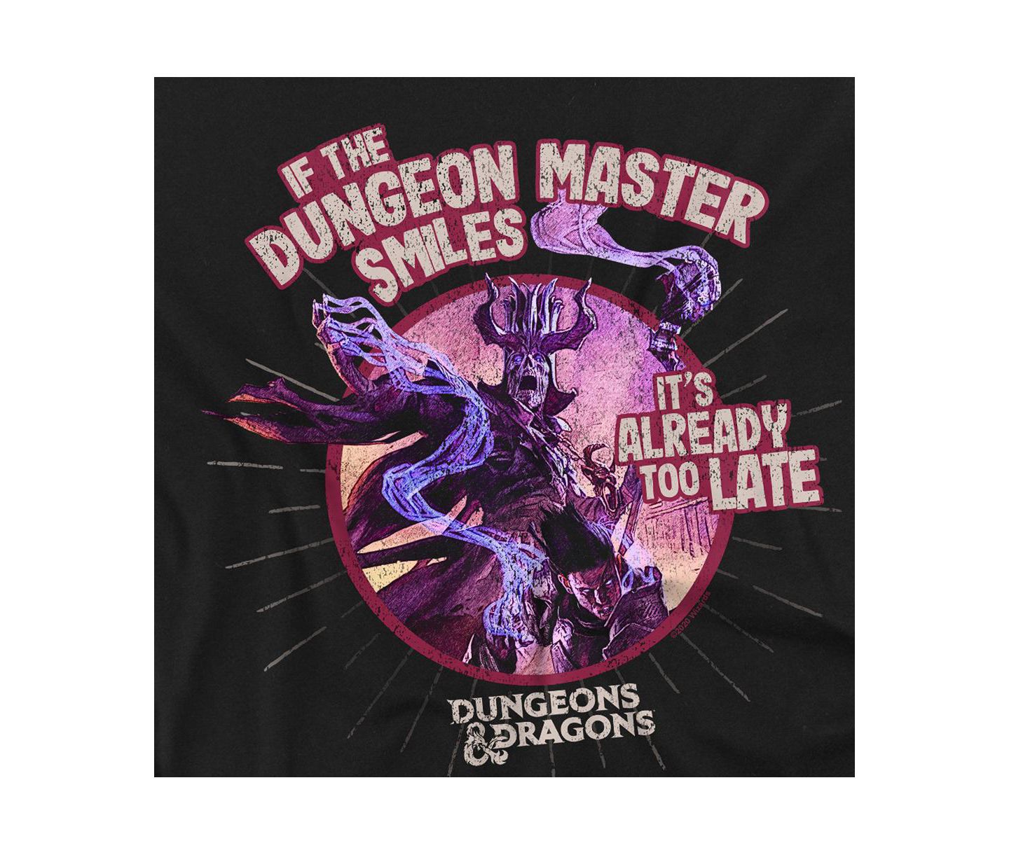 Мужская футболка D&D Big & Tall Dungeons And Dragons Dungeon Master Smiles, цвет: Чёрный — фото 3