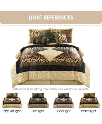 Tucson Animal Print 9-Pc. Comforter Set, California King