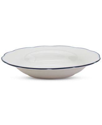 Blue Rim Scalloped 12 Pc. Dinnerware Set, Service for 4, Exclusively at Macy's