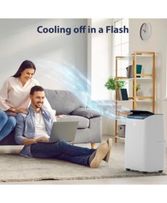 14,000 BTU 4-in-1 Portable Air Conditioner with Fan, Dehumidifier, Remote & Timer for Rooms up to 750 Sq Ft