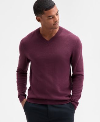 Alfani - Men's Long-Sleeve V-Neck Performance Sweater