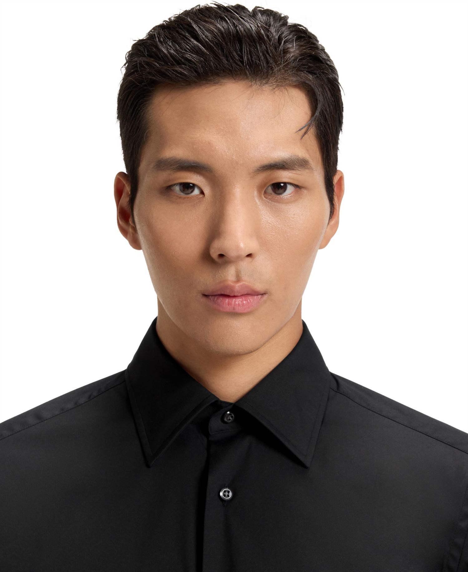 Men's Slim-Fit Poplin Dress Shirt