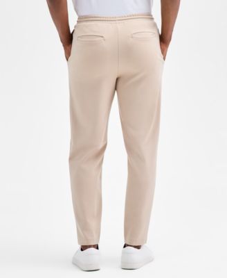 Men's Alfatech Regular-Fit Compact Textured Ponte-Knit Pants, Exclusively at Macy's 