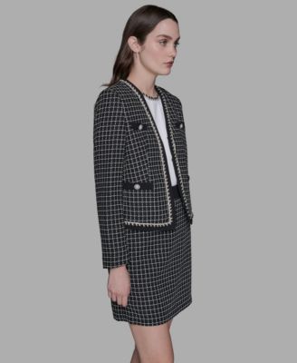 Women's Embellished Tweed Jacket