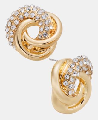 I.N.C. International Concepts - Pav&eacute; Knot Stud Earrings