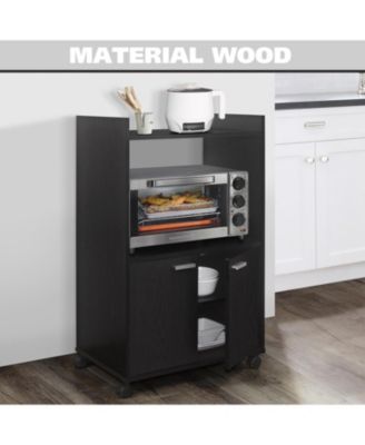 Ayla 2-Door Kitchen Microwave Cart