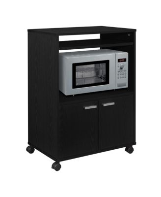 Byron 2-Door  Laminate Wood Kitchen Microwave Cart