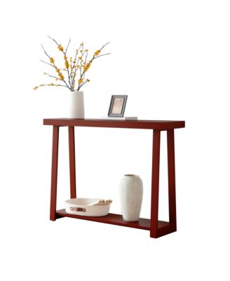 Emma Narrow Console Table with Lower Shelf Perfect for Sofa Table, Entryway Table for Hallway, Living Room