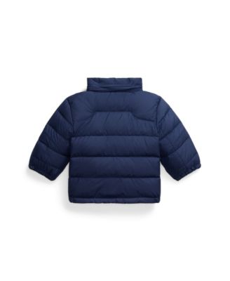 Baby Boys Ripstop Down Hooded Jacket