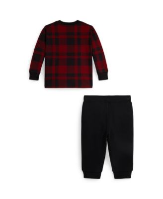 Baby Boys' Jersey T-Shirt and Fleece Pants, 2-Piece Set