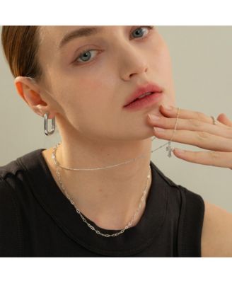 Angie Rectangular Hoop Earrings