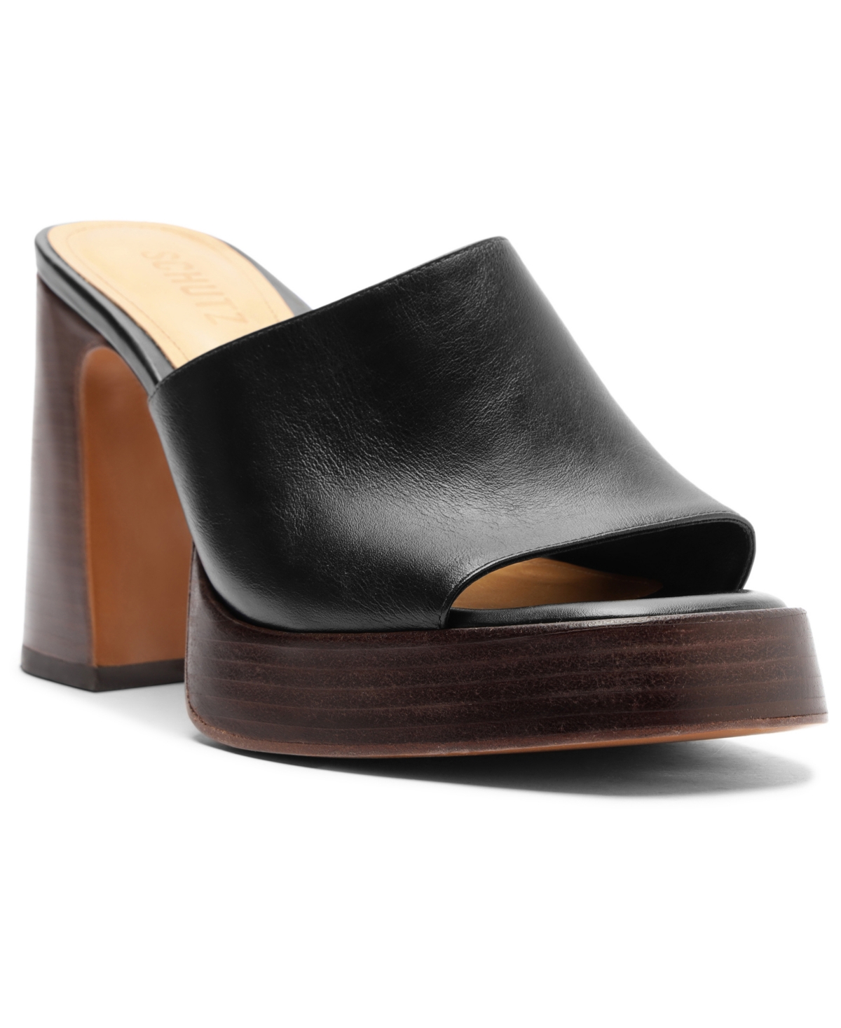 Schutz Rowan Platform Sandal In Black