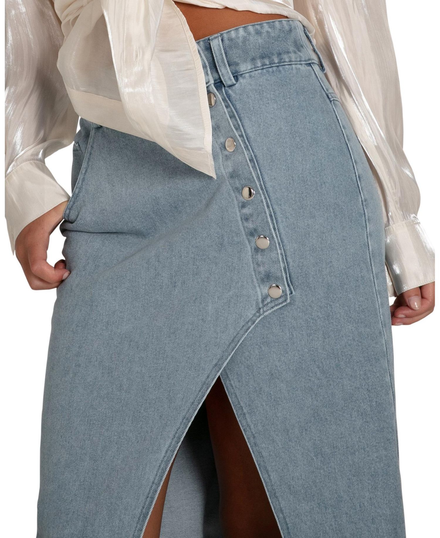Women's Can't Forget You Denim Midi Skirt