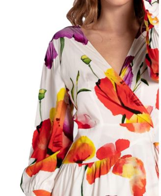 Women's The Dancer Longsleeve Mini Wrap Dress