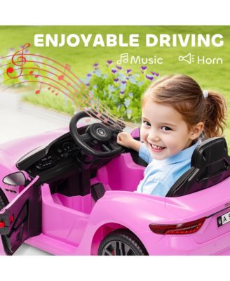 12V Kids Electric Car Licensed with Auxiliary Wheel, Remote,